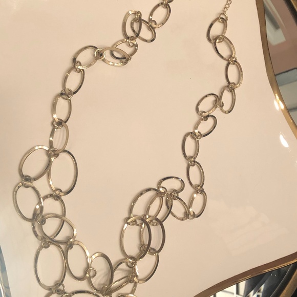 NY & Company Gold Loop Chain Necklace - Picture 4 of 4